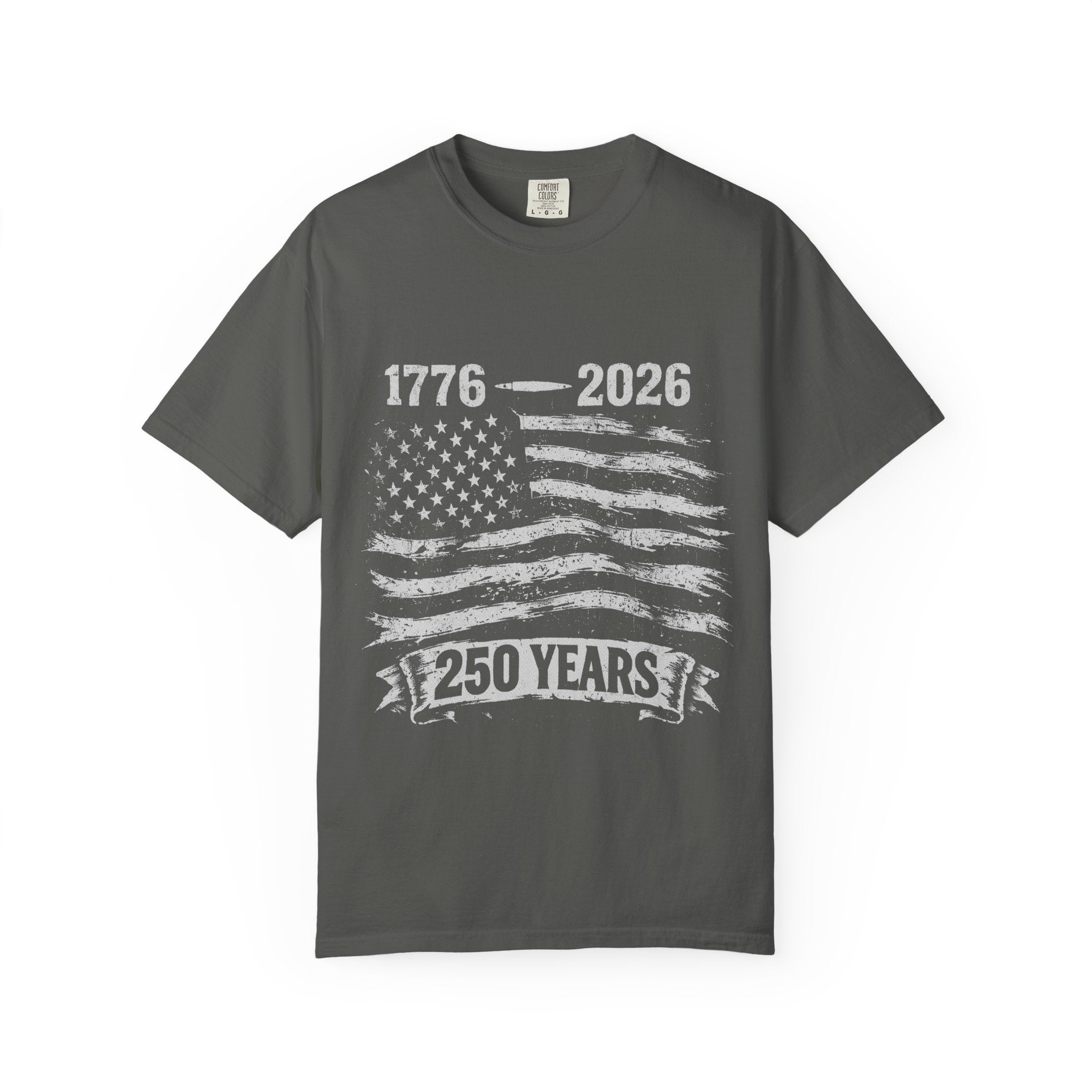 1776–2026 250 Years American Flag T-Shirt