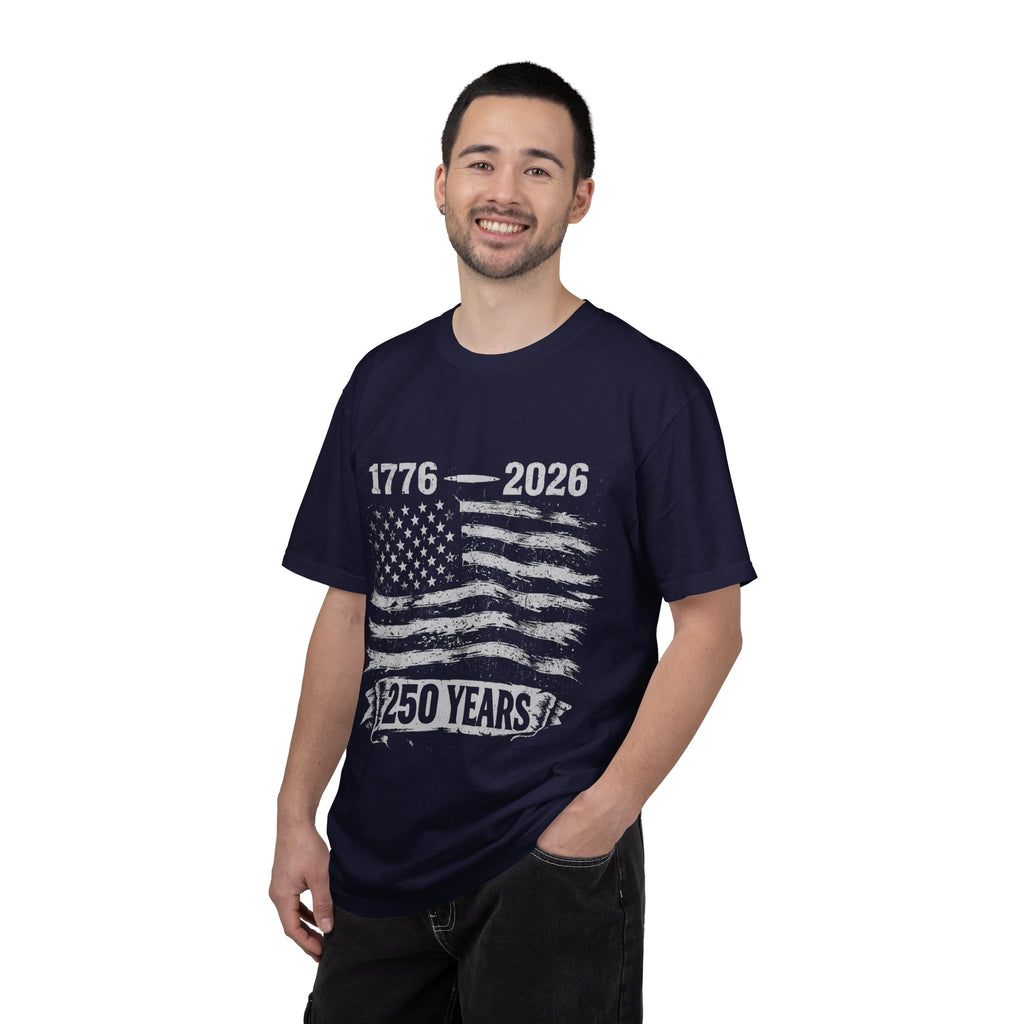 1776–2026 250 Years American Flag T-Shirt