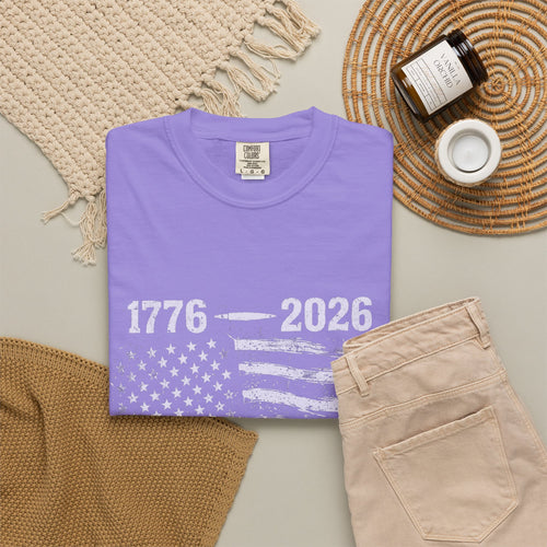 1776–2026 250 Years American Flag T-Shirt